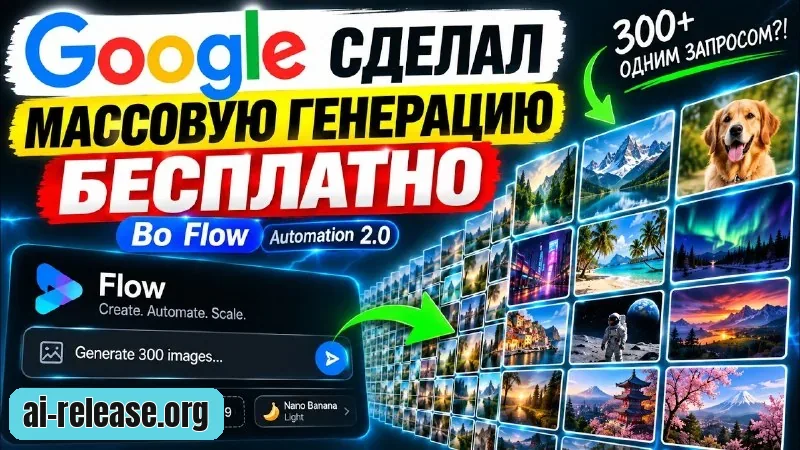 https://www.youtube.com/watch?v=4p4eVhZ3NF4 YouTube Google сделал массовую генерацию бесплатно Google Flow те