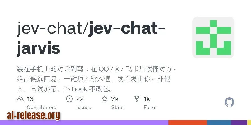 AI Digest: Top 5 events for 22.09.2026 1️⃣ jev-chat/jev-chat-jarvis: / QQ / X /