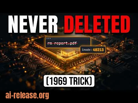 Linux Never Actually Deletes Your Files. The 1969 Trick That Lets It Update Without