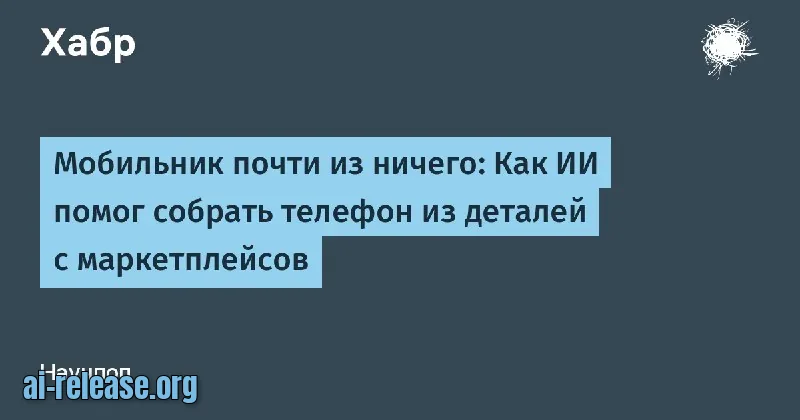 Мобильник почти из ничего: как ИИ помог собрать телефон из деталей