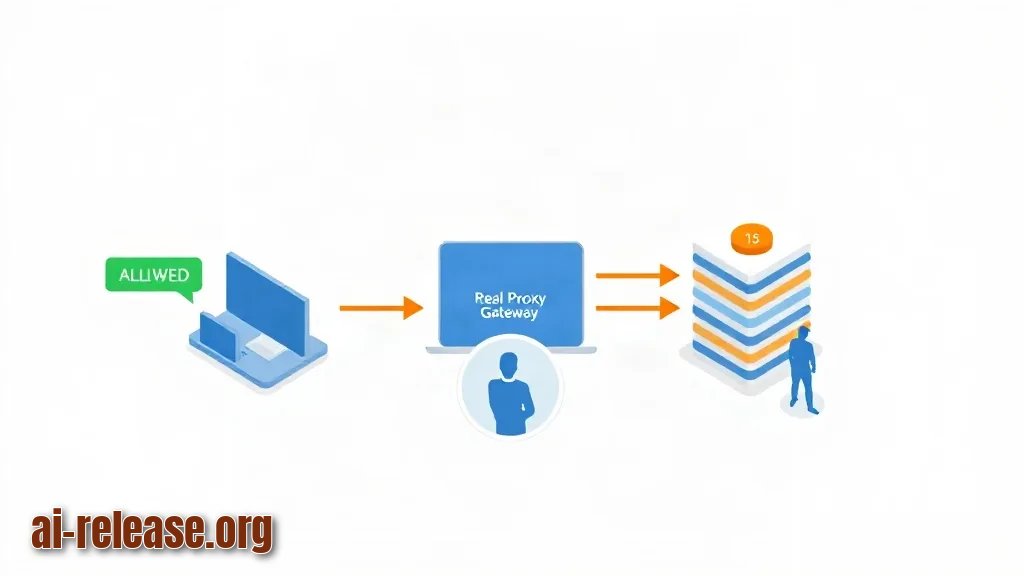 Illustration: Step 2. Put an auditing, deny-by-default proxy between client and server
